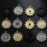 10pcs Eye Sun Charms Pendants for DIY Jewelry Making