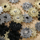 10pcs Eye Sun Charms Pendants for DIY Jewelry Making