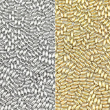 100-400pcs 3X6/4x8mm CCB Oval Beads Silver Plated DIY Jewelry Making