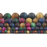 Matte Green Purple Tiger's Eye Round Beads 4/6/8/10/12MM