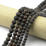Gray Stone Tibetan Dzi Eyes Beads 8/10/12MM Round Loose Beads