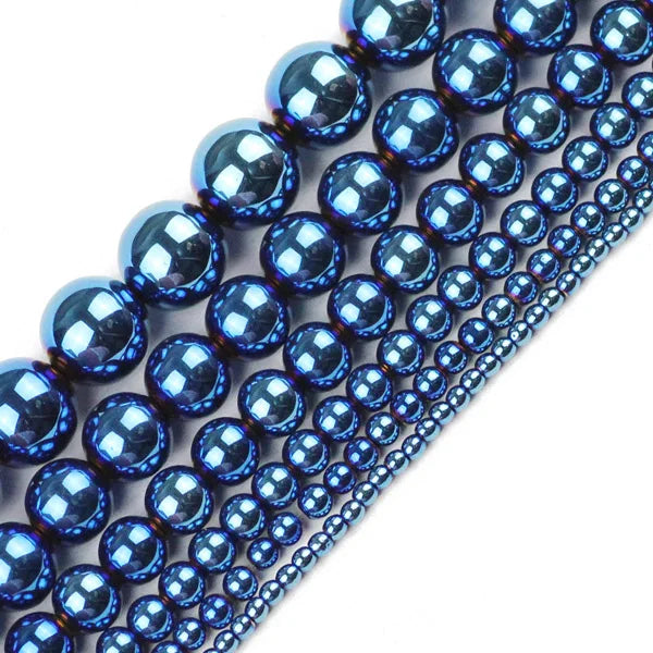 Hematite Beads Natural Stone 2/3/4/6/8/10mm Plated Loose Beads