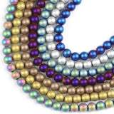 Matte Hematite Beads 2/3/4/6/8/10mm Plating Loose Spacer Beads