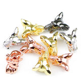 Zircon Elephant Head Pendant Copper Beads Animal Charms Spacer Loose Beads
