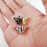 Zircon Elephant Head Pendant Copper Beads Animal Charms Spacer Loose Beads