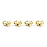 Zircon Elephant Head Pendant Copper Beads Animal Charms Spacer Loose Beads