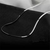 925 Silver French INS Blade Chain Clavicle Chain for Women Banquet Jewelry
