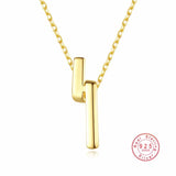 925 Sterling Silver Geometric Pendant Necklace Sweet Romantic Gift