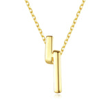 925 Sterling Silver Geometric Pendant Necklace Sweet Romantic Gift