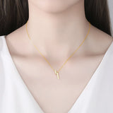 925 Sterling Silver Geometric Pendant Necklace Sweet Romantic Gift