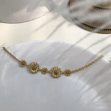 925 Silver Daisy Bracelet Women Anniversary Gift Small Jewelry