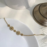 925 Silver Daisy Bracelet Women Anniversary Gift Small Jewelry