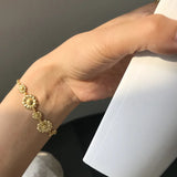 925 Silver Daisy Bracelet Women Anniversary Gift Small Jewelry