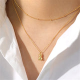 925 Sterling Silver Bear Necklace Women Anniversary Gift Jewelry