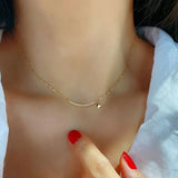 925 Sterling Silver Pav&eacute; Crystal Heart Necklace