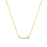 925 Sterling Silver Pav&eacute; Crystal Heart Necklace