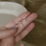 Crystal Star Sun Stud Earrings Women Banquet Jewelry
