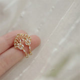 925 Silver Feather Stud Earrings 14K Plated Crystal Women Birthday Gift