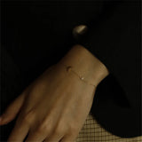 S925 Sterling Silver Gold-Plated Moon Star Bracelet Women