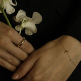 S925 Sterling Silver Gold-Plated Moon Star Bracelet Women