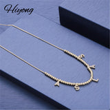 HIBODY 6 mm Pave Letter Necklaces Personalized Jewelry Necklaces With Names