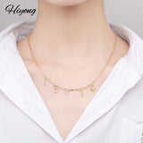 HIBODY 6 mm Pave Letter Necklaces Personalized Jewelry Necklaces With Names