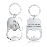 HIBODY Photo Text Calendar Keychain Personalized