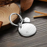 HIBODY Photo Text Calendar Keychain Personalized