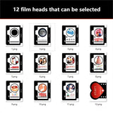 HIBODY Picture Film Keychain Film Head And Shell Body, Memory Gift