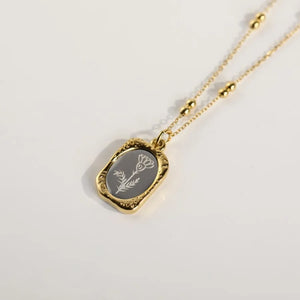 Vintage French Magic Mirror Necklace