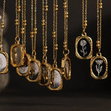 Vintage French Magic Mirror Necklace