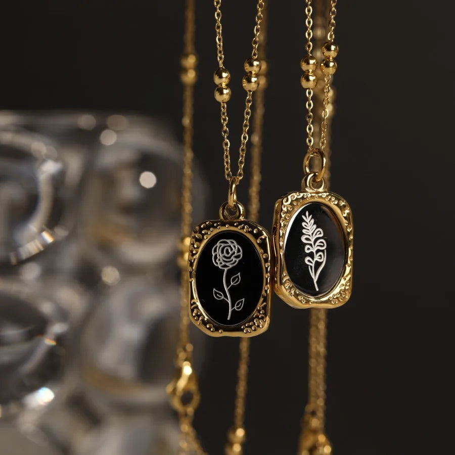 Vintage French Magic Mirror Necklace