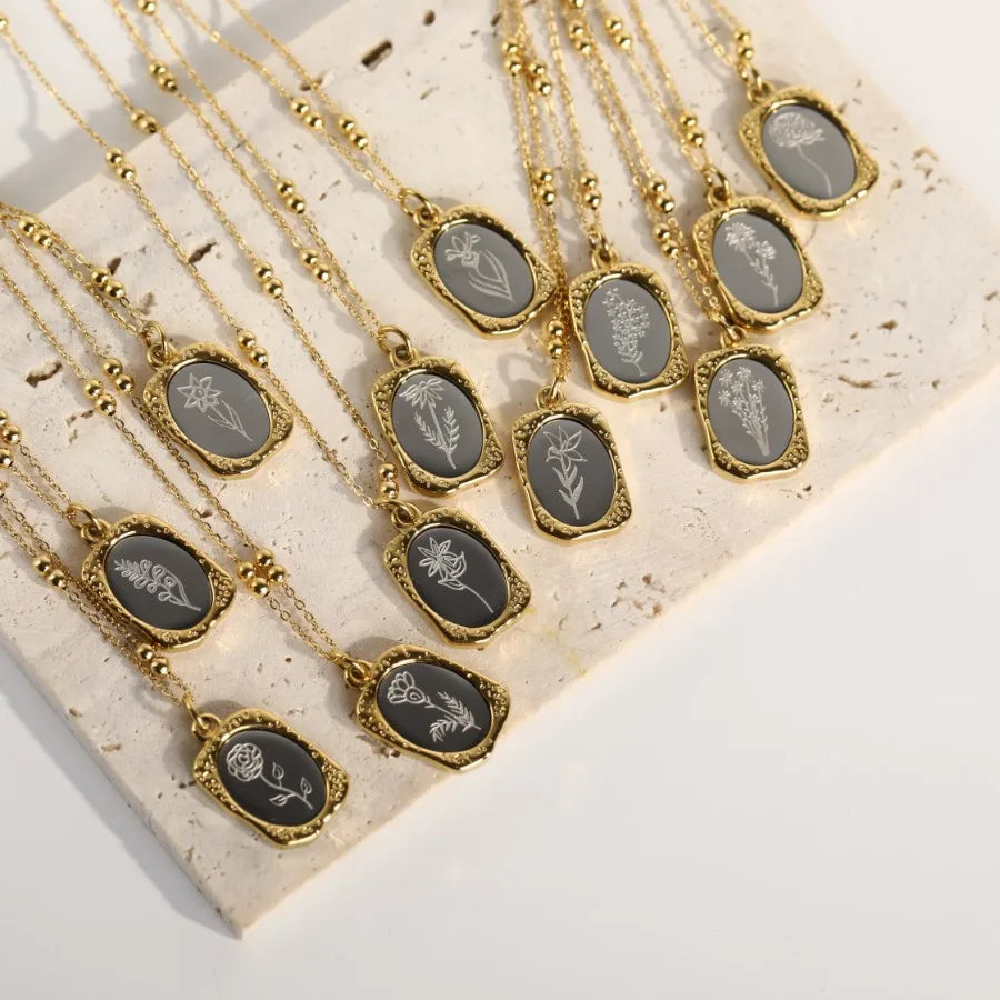 Vintage French Magic Mirror Necklace