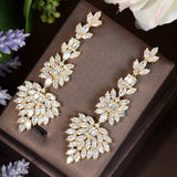 Clear Zirconia Cubic Zirconia Crystal Drop Earrings for Women E-44