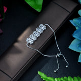 Adjustable Bracelet Bangle for Women Captivate Bar Slider Brilliant CZ Jewelry