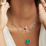 Water Drop CZ Tennis Chain Choker Necklace for Women