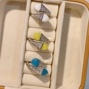 Micro Pave CZ Finger Rings for Women Bridal Party Jewelry R-298