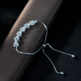 Heart Adjustable Bracelet Women Charm Bracelet Party Jewelry Gift