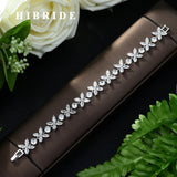 CZ Flower Stone Bracelet Bangle Bridal Wedding Jewelry Gift