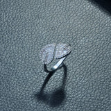 Micro Pave CZ Wedding Engagement Ring for Women R-264