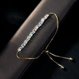 Fashion Clear Crystal Bangle with Cubic Zirconia for Women and Girls