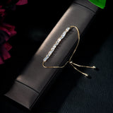 Fashion Clear Crystal Bangle with Cubic Zirconia for Women and Girls