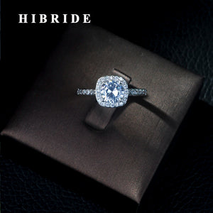 Square CZ Stone Engagement Ring for Women, Gift R-11
