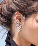 Water Drop Ear Cuff Clip Earring E-407