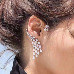 Water Drop Ear Cuff Clip Earring E-407
