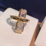 Cubic Zircon Wedding Ring - Dubai Jewelry N-1581