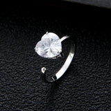 Heart Shape Cubic Zirconia Promise Ring for Women R-300