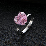 Heart Shape Cubic Zirconia Promise Ring for Women R-300