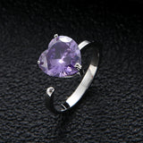 Heart Shape Cubic Zirconia Promise Ring for Women R-300
