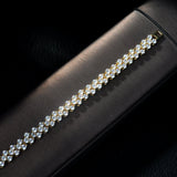CZ Crystal Leaf Charm Bracelet for Women